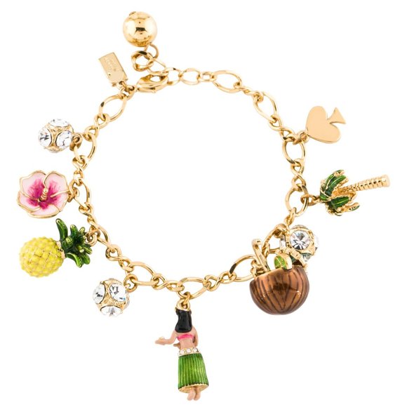 NEW Kate Spade How Charming Hawaii Charm Bracelet - Picture 5 of 9